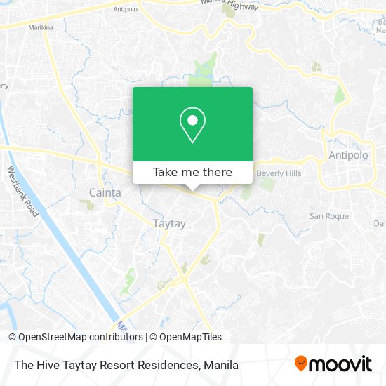 The Hive Taytay Resort Residences map