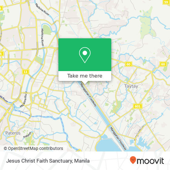 Jesus Christ Faith Sanctuary map