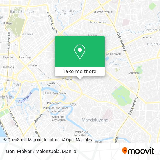 Gen. Malvar / Valenzuela map