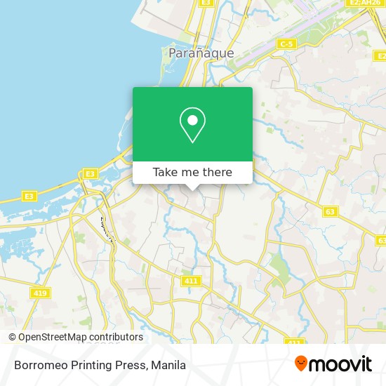 Borromeo Printing Press map