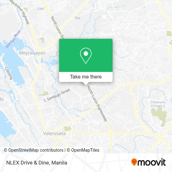 NLEX Drive & Dine map