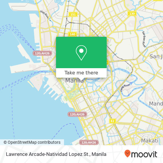 Lawrence Arcade-Natividad Lopez St. map