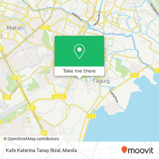 Kafe Katerina Tanay Rizal map