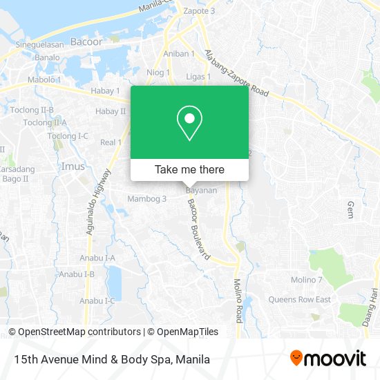 15th Avenue Mind & Body Spa map