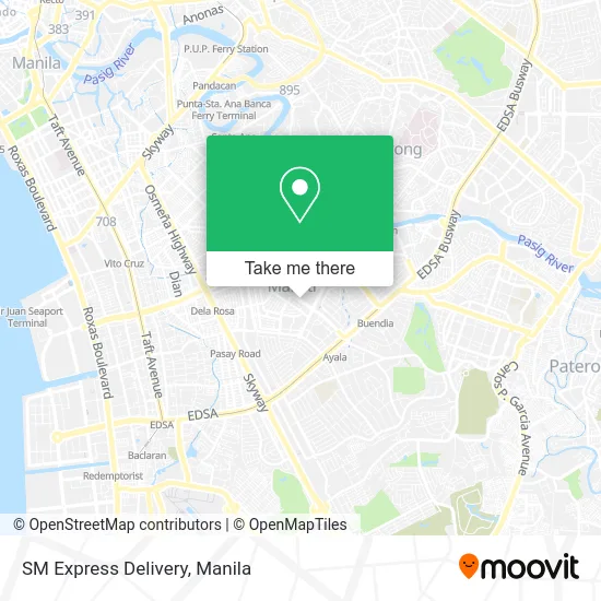 SM Express Delivery map