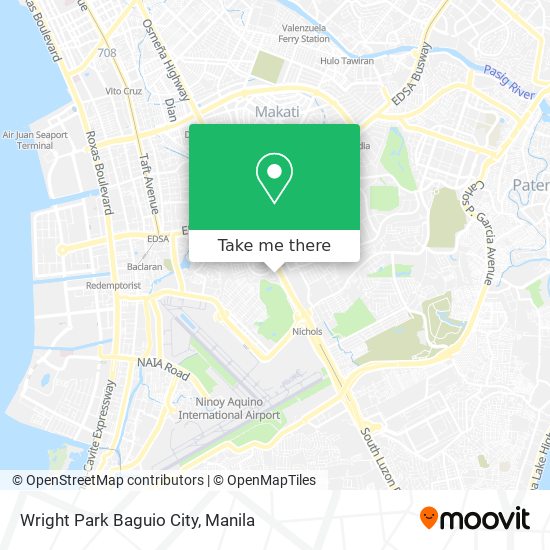 Wright Park Baguio City map