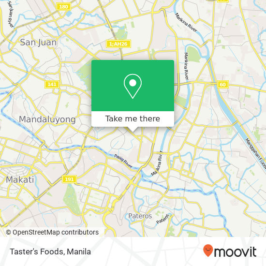 Taster's Foods map