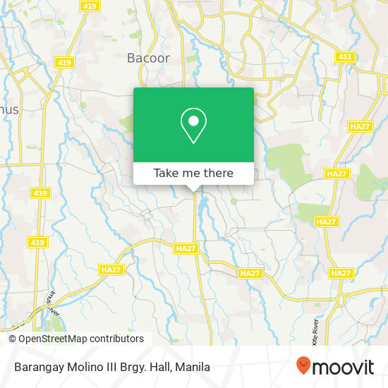 Barangay Molino III Brgy. Hall map