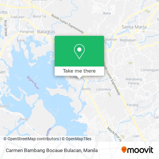 Carmen Bambang Bocaue Bulacan map