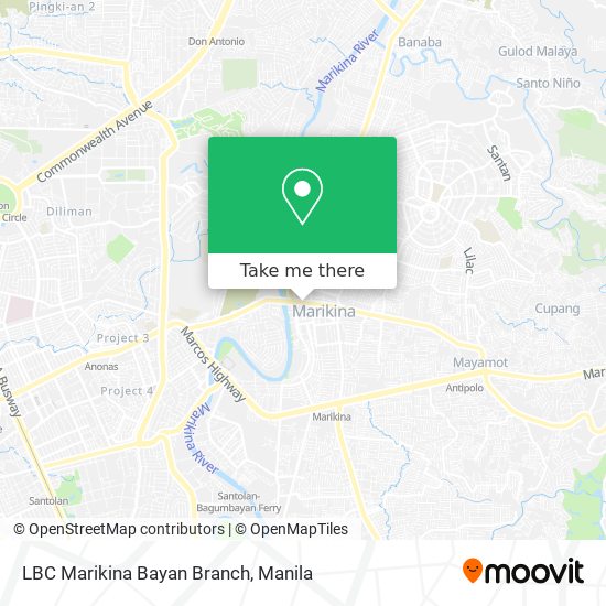 LBC Marikina Bayan Branch map