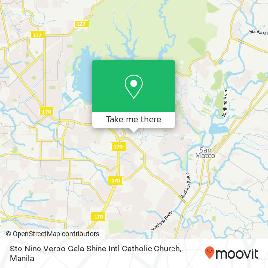 Sto Nino Verbo Gala Shine Intl Catholic Church map