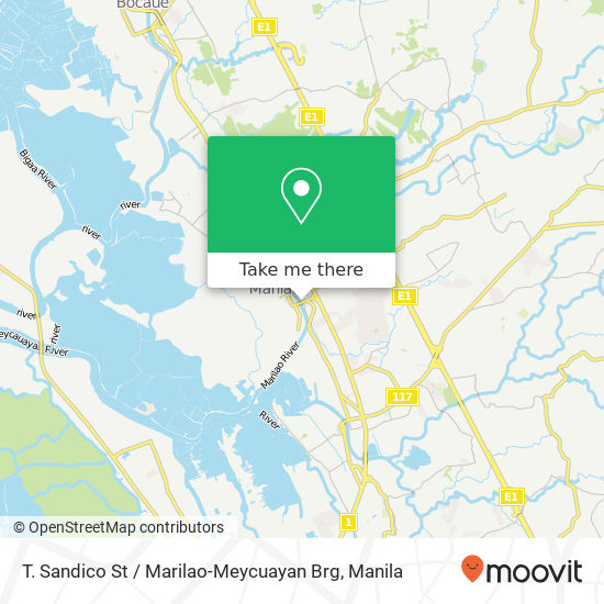 T. Sandico St / Marilao-Meycuayan Brg map