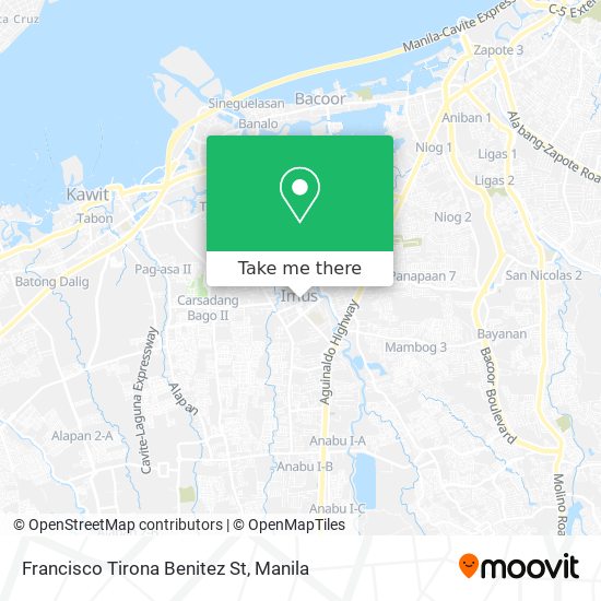 Francisco Tirona Benitez St map