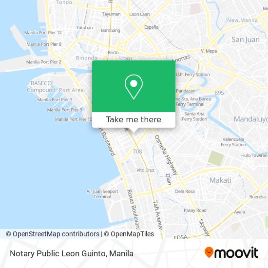 Notary Public Leon Guinto map