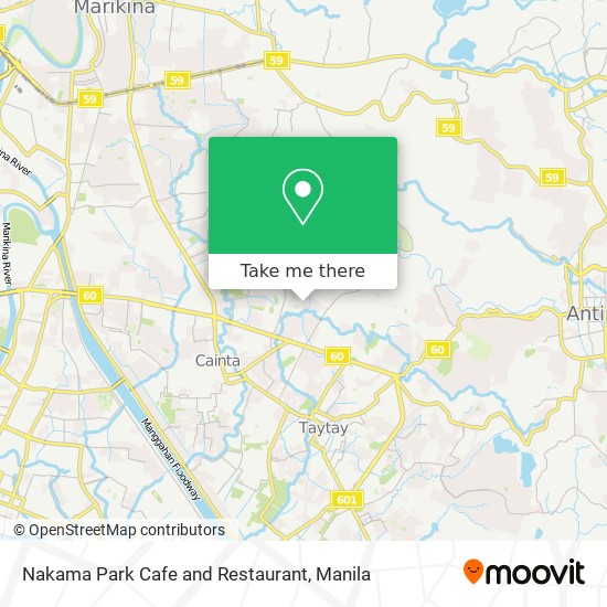 Nakama Park Cafe and Restaurant map
