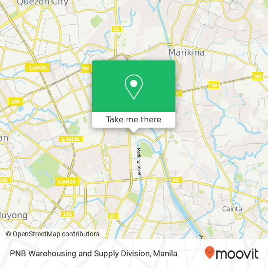 PNB Warehousing and Supply Division map