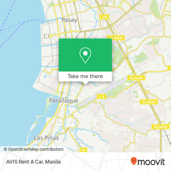 AVIS Rent A Car map