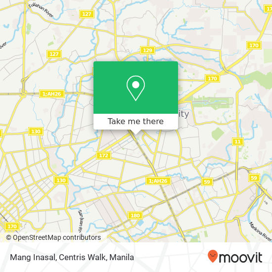 Mang Inasal, Centris Walk map