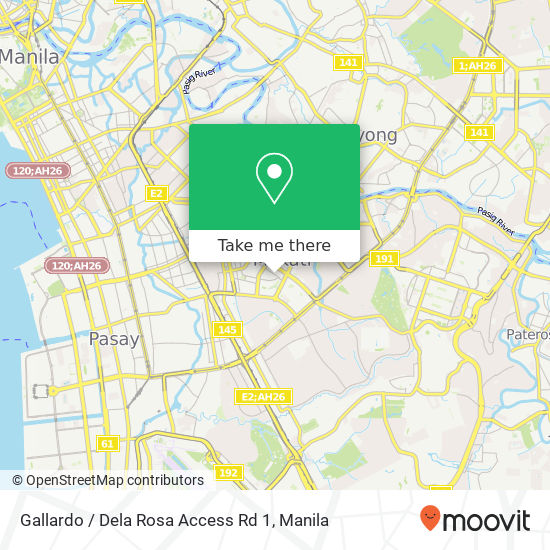 Gallardo / Dela Rosa Access Rd 1 map