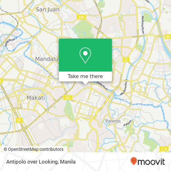 Antipolo over Looking map