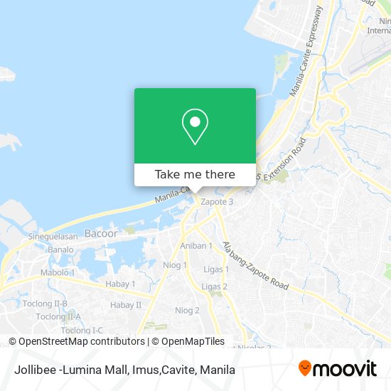 Jollibee -Lumina Mall, Imus,Cavite map