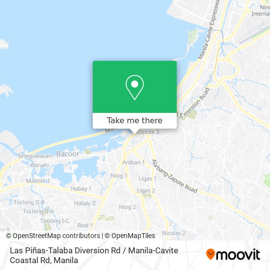 Las Piñas-Talaba Diversion Rd / Manila-Cavite Coastal Rd map