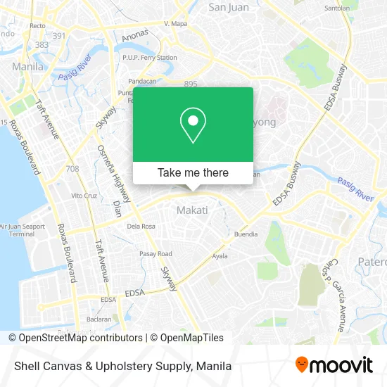 Shell Canvas & Upholstery Supply map