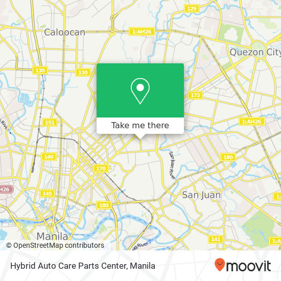 Hybrid Auto Care Parts Center map