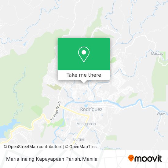 Maria Ina ng Kapayapaan Parish map
