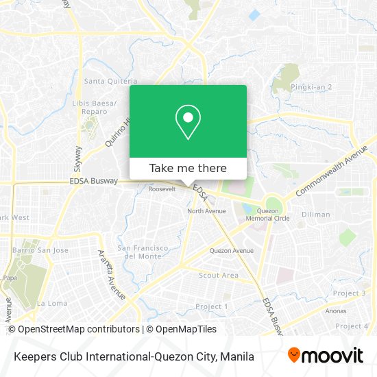 Keepers Club International-Quezon City map