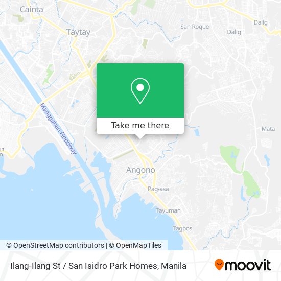 Ilang-Ilang St / San Isidro Park Homes map