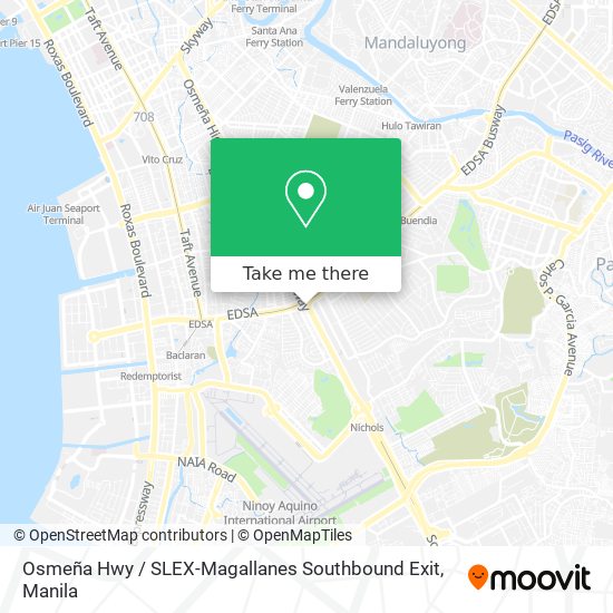 Osmeña Hwy / SLEX-Magallanes Southbound Exit map