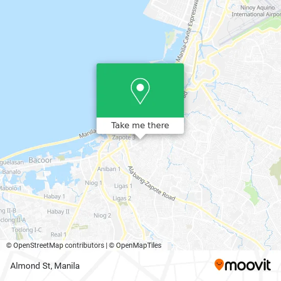 Almond St map