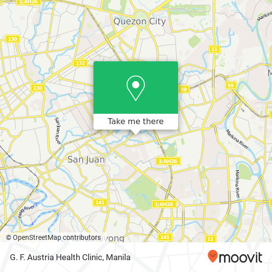 G. F. Austria Health Clinic map