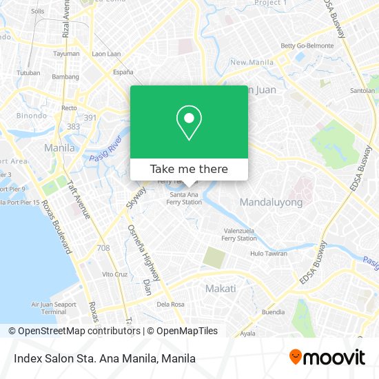 Index Salon Sta. Ana Manila map