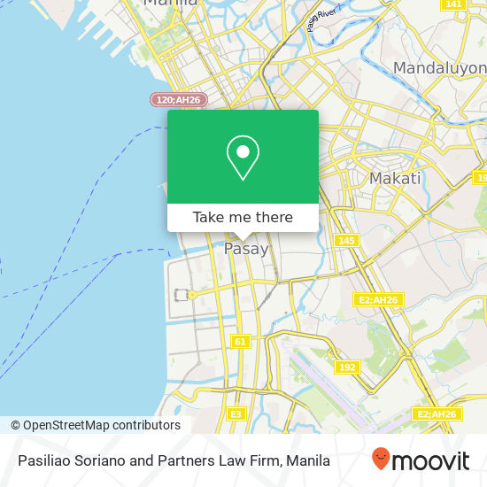 Pasiliao Soriano and Partners Law Firm map