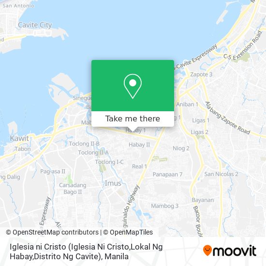Iglesia ni Cristo (Iglesia Ni Cristo,Lokal Ng Habay,Distrito Ng Cavite) map