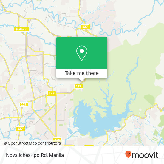 Novaliches-Ipo Rd map