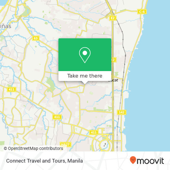 Connect Travel and Tours map