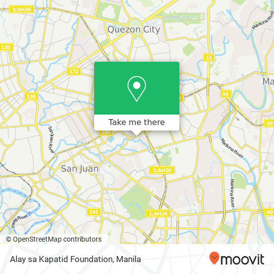 Alay sa Kapatid Foundation map