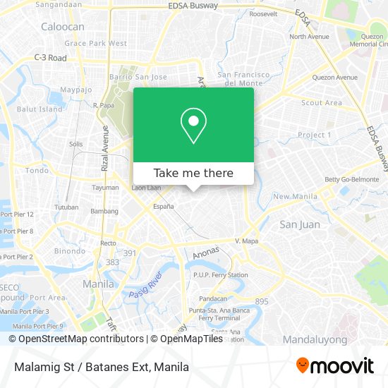 Malamig St / Batanes Ext map