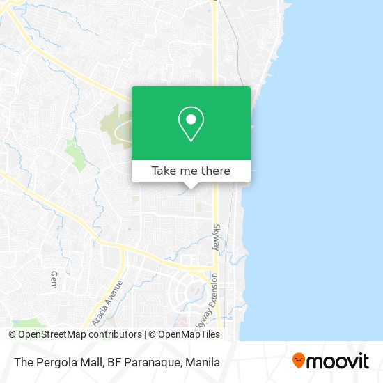 The Pergola Mall, BF Paranaque map