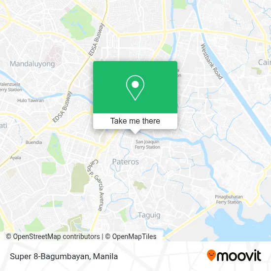 Super 8-Bagumbayan map