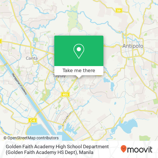 Golden Faith Academy High School Department (Golden Faith Academy HS Dept) map