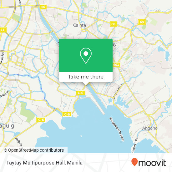 Taytay Multipurpose Hall map