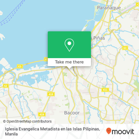 Iglesia Evangelica Metadista en las Islas Pilipinas map