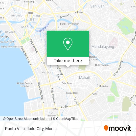 Punta Villa, Iloilo City map