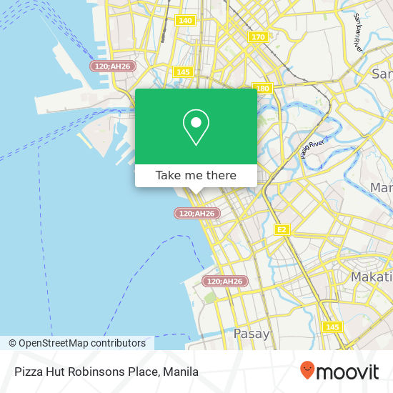 Pizza Hut Robinsons Place map
