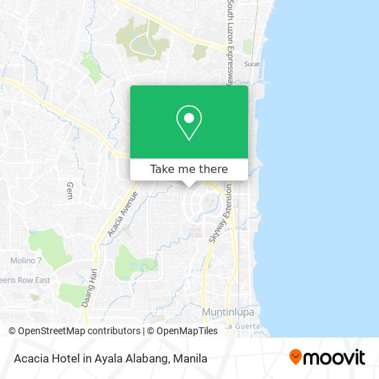 Acacia Hotel in Ayala Alabang map