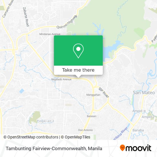Tambunting Fairview-Commonwealth map
